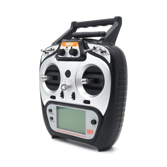 Offres Spéciales WFLY ET08A 2.4G 8CH RC émetteur radio récepteur RF206S la meilleure télécommande pour les débutants rc